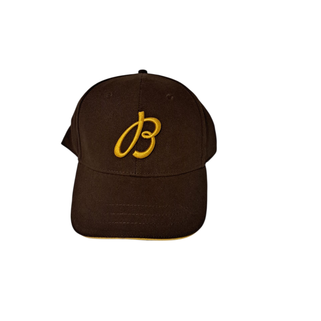 Breitling Brown Hat With Gold Logo